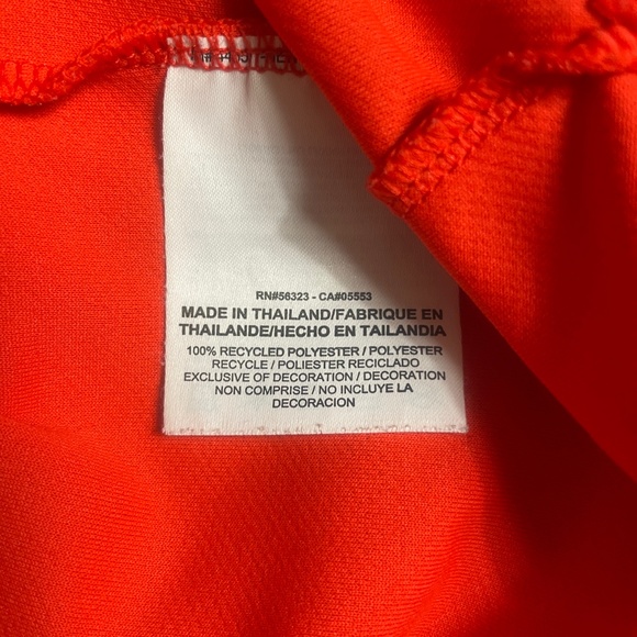 Nike Golf XL Standard Fit Orange Black Polo 1/4 Button - Picture 3 of 8